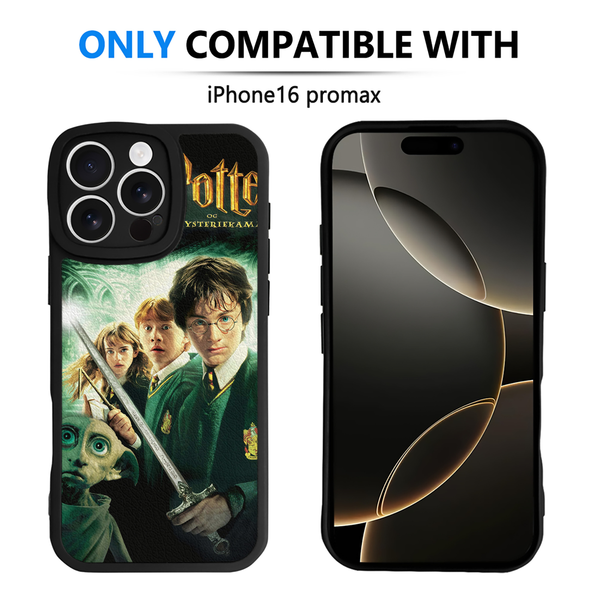（画像用） Harry Potter ハリー・ポッターシリーズ 【iPhone 16シリーズ対応】シリコンスマホケース（レザー調） 材質：シリコン